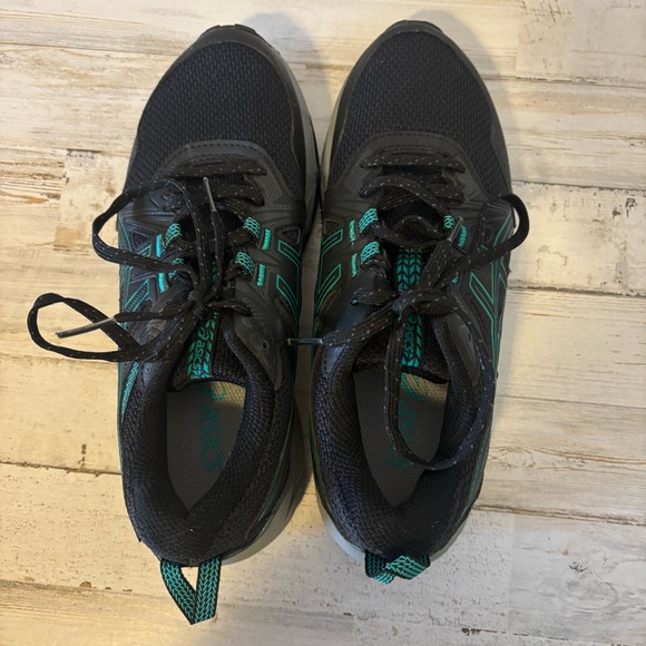 Asics Gel Venture 8 Trail Running Shoes Black/Teal Women’s Size 6 - Picture 7 of 10